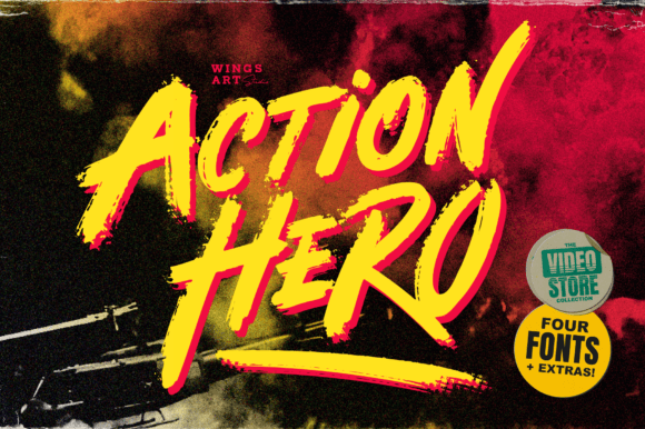 Action Hero: A Brush Font for Bold Branding Moments