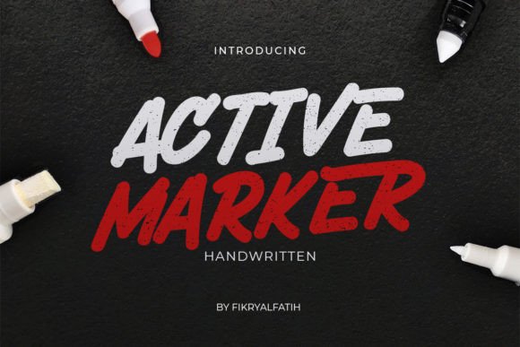 Active Marker Font Brings a Handcrafted Feel to Digital Layouts