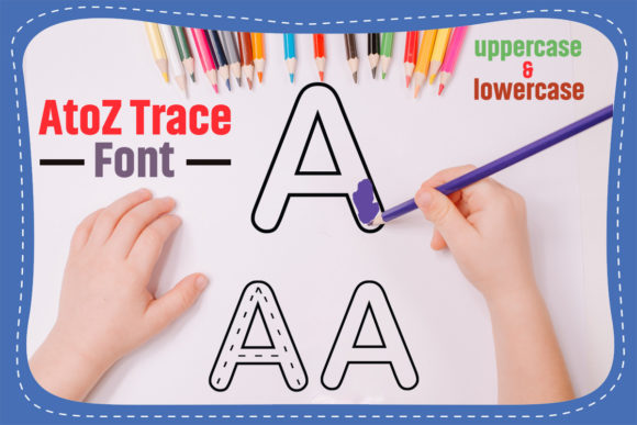 AtoZ Trace for Kids Font: A Playful Typeface for Editorial Design
