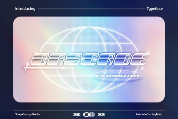 Bascade: A Futuristic Display Typeface With Y2K Energy