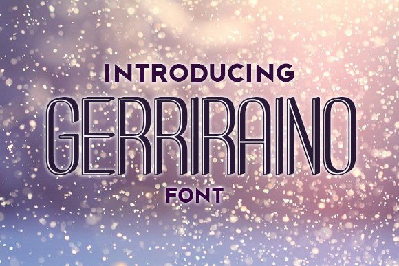 Gerriraino: A Friendly 3D Font for Modern Web Headlines
