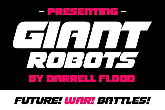 Giant Robots Font: The Sci-Fi Typeface for Modern Makers