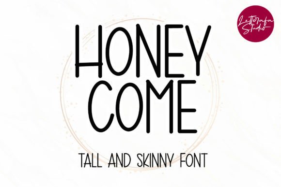 Honeycome Font: A Tall Monoline Typeface for Modern Web Design