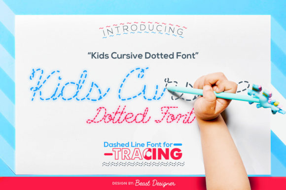 Kids Cursive Dotted: A Playful Display Font for Whimsical Web Designs
