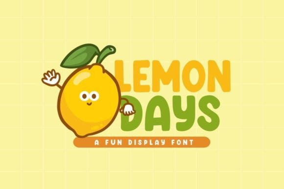 Lemon Days: A Playful Display Font for Makers
