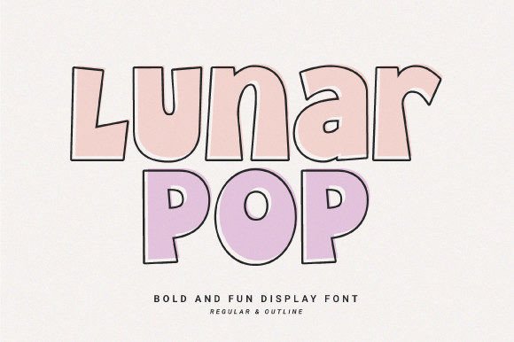 Lunar Pop Display Font Brings Whimsy to Handmade Labels