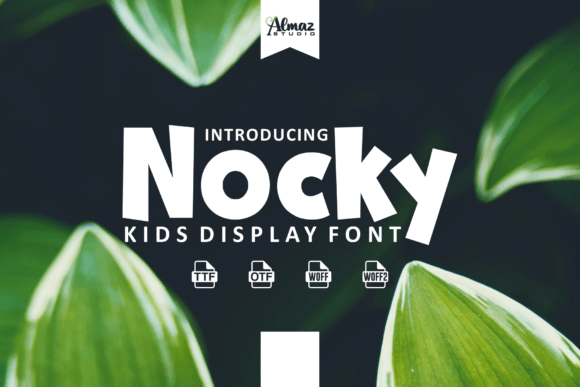 Nocky: A Playful Display Font for Editorial Projects