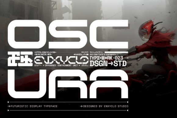 Oscura: A Futuristic Display Typeface for Bold Branding