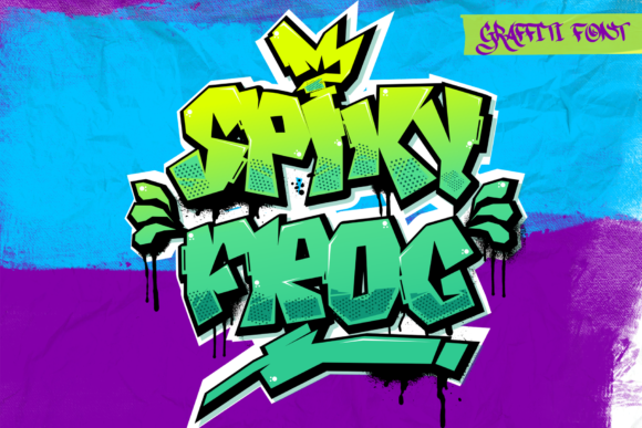 Spiky Frog: A Graffiti Font That Sharpens Campaign Headlines