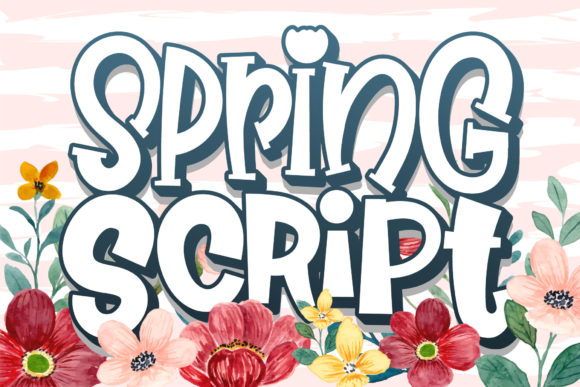 Spring Script: A Playful Display Font for Marketing Campaigns