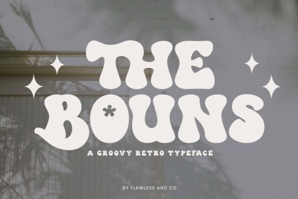 The Bouns: A Bold Retro Display Font with Boho Charm