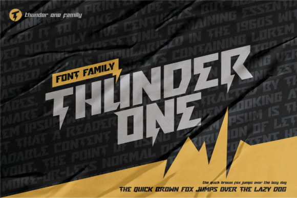 Thunder One: A Display Typeface with Editorial Energy