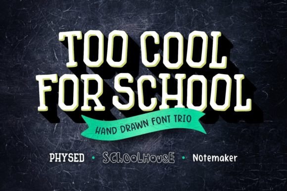 Too Cool for School Trio: A Font Trio for Bolder Campaigns