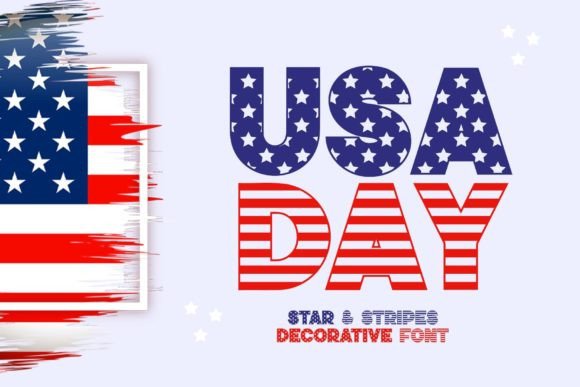 Usa Day Font: A Star-Studded Display Typeface for Branding